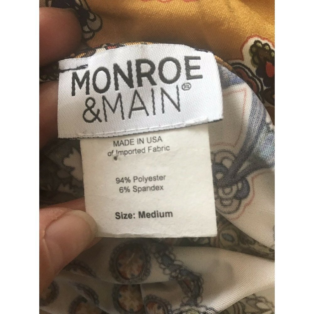Monroe and Main Paisley Print Pant Jumpsuit size M - Picture 8 of 9